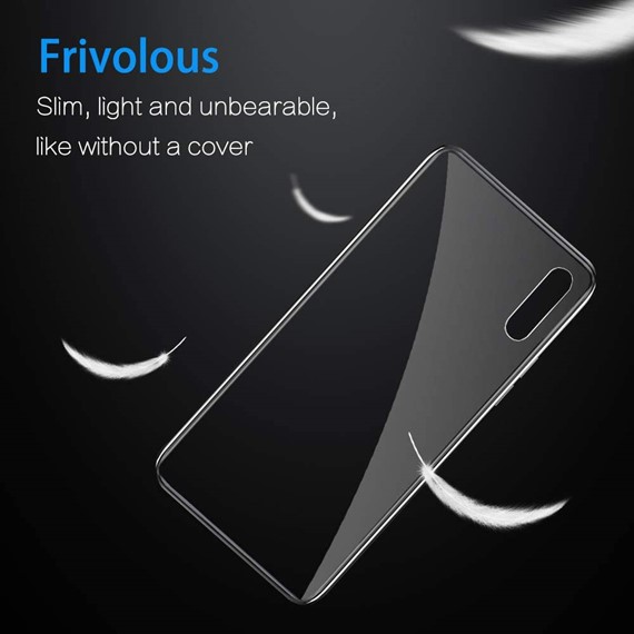 Huawei P Smart Pro CaseUp İnce Şeffaf Silikon Kılıf Beyaz 3